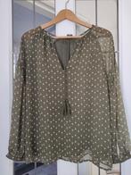 Karel Marc John chiffon blouse maat M, Ophalen of Verzenden, Zo goed als nieuw, Groen