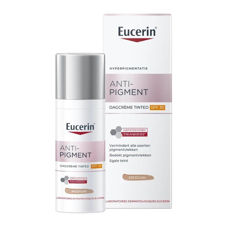 Eucerin Anti-Pigment Dagcrème Tinted SPF30 Medium 50ml, Sieraden, Tassen en Uiterlijk, Uiterlijk | Gezichtsverzorging, Nieuw, Verzorging