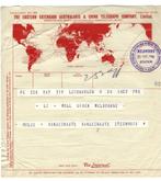 Telegram Uiver Melbourne Race Okt. 1934, Ophalen of Verzenden, Zo goed als nieuw, Overige typen