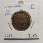 Denemarken 5 ore 1921, Ophalen of Verzenden, Overige landen