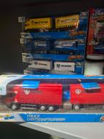 Scania vrachtwagens 4x nieuw in doos 1.87, Hobby en Vrije tijd, Modelauto's | 1:87, Ophalen of Verzenden, Nieuw, Bus of Vrachtwagen