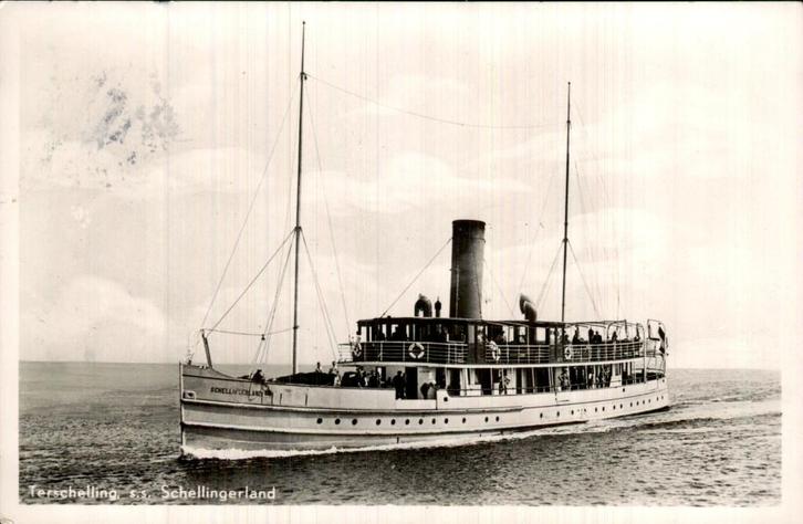 Terschelling - Schellingerland, Verzamelen, Ansichtkaarten | Nederland, Gelopen, Friesland, Voor 1920, Ophalen of Verzenden