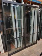 2x 94x227cm taatsdeuren of schuifdeuren met rookglas SK91, Ophalen, Glas, Binnendeur, Nieuw
