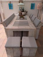 steigerhout tuinset, Ophalen, Zo goed als nieuw, Steigerhout, Bank