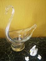 Prachtige Glazen Zwaan  glas 28 cm, Ophalen of Verzenden