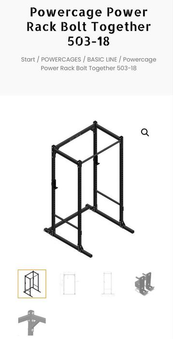 Powercage (vermoedelijk de:Power Rack 503-18) beschikbaar voor biedingen