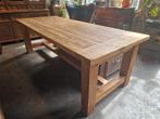 Robuuste kloostertafel | boerentafel van gerecycled teakhout, Huis en Inrichting, Tafels | Eettafels, 200 cm of meer, 100 tot 150 cm