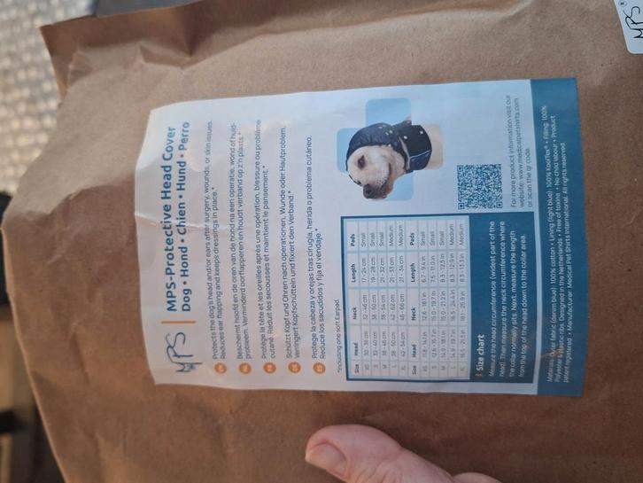 MPS Protective Head Cover maat XS., Dieren en Toebehoren, Honden-accessoires, Zo goed als nieuw, Ophalen of Verzenden