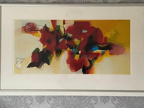 Pieter Vermeulen -Geschikt Rood, modern, abstract, zeefdruk, Antiek en Kunst, Kunst | Litho's en Zeefdrukken, Ophalen
