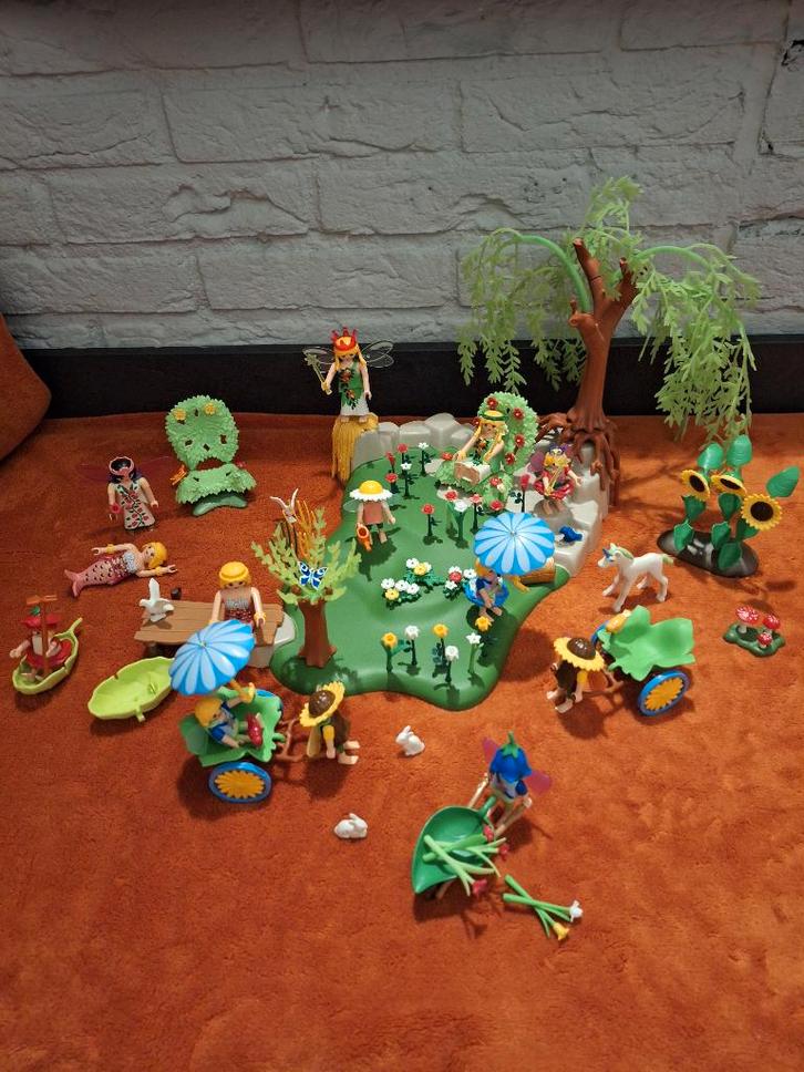 Playmobil Elfjestuin, elfjes, bloemenfeetjes, meerminnen, Kinderen en Baby's, Speelgoed | Playmobil, Zo goed als nieuw, Complete set