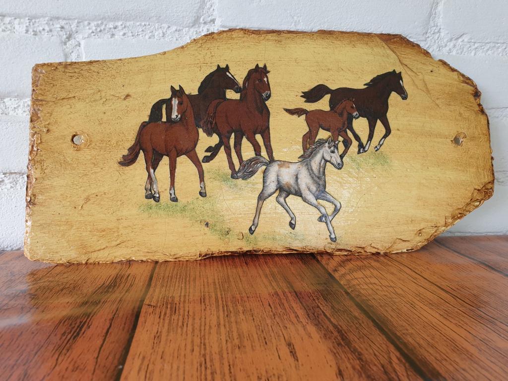 Paarden tafereel op leisteen, Ophalen, Gebruikt