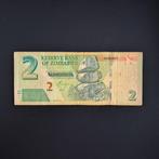 2 dollar Zimbabwe #008, Verzenden, Zimbabwe, Los biljet