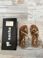Sacha sandalen, echt leer, maat 38, Overige kleuren, Zo goed als nieuw, Sandalen of Muiltjes, Ophalen of Verzenden