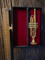 Miniatuur Trompetje in Doos, Ophalen of Verzenden, Gebruikt