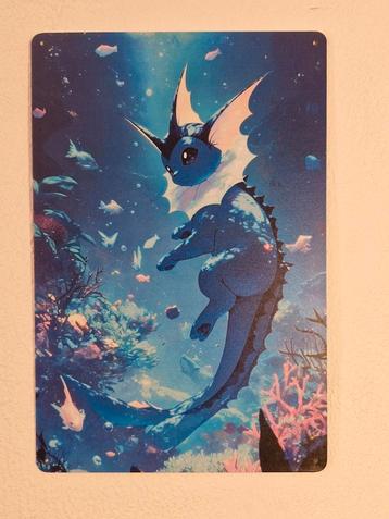 Pokémon Metalen poster Vaporeon beschikbaar voor biedingen