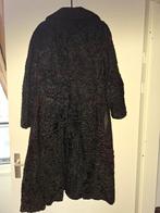 Echte zwarte vintage bontjas, Ophalen, Gedragen, Maat 38/40 (M), Zwart