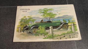 Ansichtkaart - Auto - Chrysler 1929 beschikbaar voor biedingen