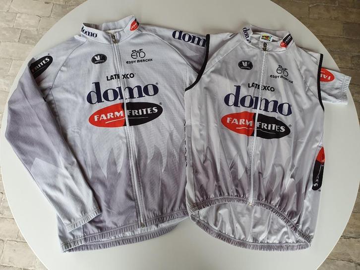 Wielertrui + windstopper Domo Farm Frites (Vermarc), Sport en Fitness, Wielrennen, Gebruikt, Kleding, Ophalen of Verzenden