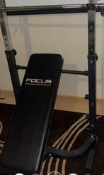 Fitness apparatuur + schijven, Ophalen, Zo goed als nieuw, Aluminium, Krachtstation