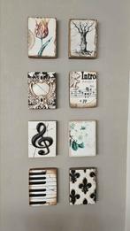 Set van acht Sid Dickens wandtegels, Huis en Inrichting, Ophalen of Verzenden, Zo goed als nieuw