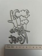 Snijmal tekst Fijne kerst, Hobby en Vrije tijd, Kaarten | Zelf maken, Ophalen of Verzenden, Nieuw, Kerst, Pons of Mal