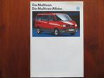 Volkswagen Multivan. Multivan Allstar. (aug. 1993), Boeken, Auto's | Folders en Tijdschriften, Nieuw, Volkswagen, Ophalen of Verzenden