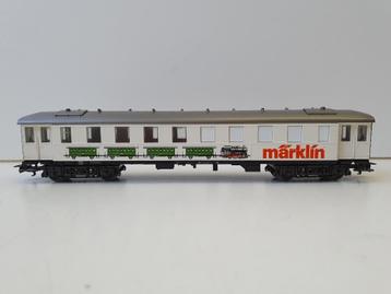 MARKLIN H0 4122 Reclamerijtuig type Bye 664 wit kunststof beschikbaar voor biedingen