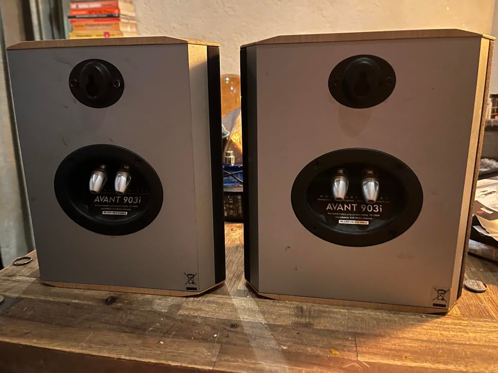 Mordaunt-Short Avant 903i Speakers - Set van 2, Ophalen of Verzenden, Gebruikt, Front, Rear of Stereo speakers, Overige merken