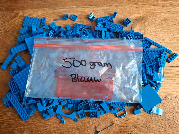 Lego kleur blauw. 0,5 kilo, Kinderen en Baby's, Speelgoed | Duplo en Lego, Gebruikt, Lego, Losse stenen, Ophalen of Verzenden