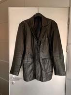 i731 Echt-leren blazer maat 54/56=L/XL jasje leer colbert
