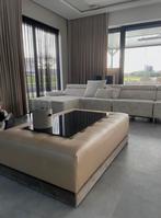 Salontafel & poef met opbergruimte, Huis en Inrichting, Tafels | Salontafels, 100 tot 150 cm, Zo goed als nieuw, Minder dan 50 cm