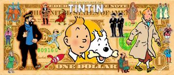 Anthony Dubois Tintin Dollar Bill kuifje  beschikbaar voor biedingen