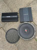 Versterker caliber ca-300 en kenwood kac-921 met cerwin vega, Ophalen, Gebruikt
