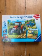 Ravensburger puzzel 3x49 st Grote Landbouwmachines/ Tractor, 10 tot 50 stukjes, Gebruikt, Ophalen