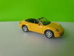 Welly - Porsche 911 Carrera S Cabrio [geel] 1/60, Gebruikt, Ophalen of Verzenden, Auto