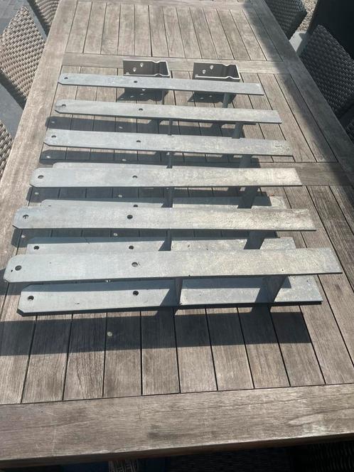 Paalhouders gegalvaniseerd, Tuin en Terras, Schuttingen, Nieuw, IJzer, Minder dan 1 meter, Minder dan 3 meter, Ophalen