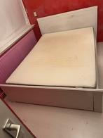 IKEA Bed - Wit - Met Lattebodem 140x200, Huis en Inrichting, Slaapkamer | Bedden, Ophalen, Gebruikt, Wit, Tweepersoons