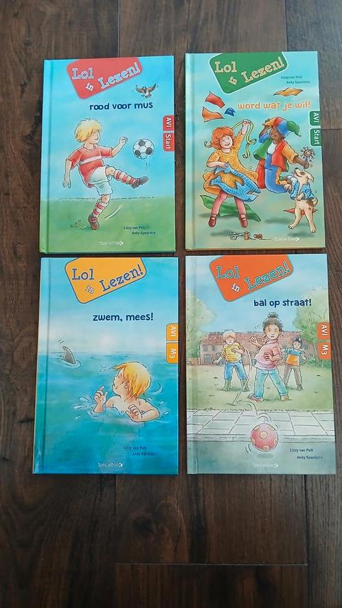 4 Boekjes 'Lol in Lezen', Boeken, Kinderboeken | Jeugd | onder 10 jaar, Zo goed als nieuw, Fictie algemeen, Ophalen of Verzenden
