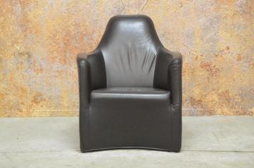 ZGANieuw bruine leren Bert Plantagie Z Lounge designfauteuil beschikbaar voor biedingen