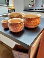 Set van vier vintage bloempotten, Antiek en Kunst, Curiosa en Brocante, Ophalen