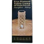 Tafellamp Touch Diamant Rose Lamp Kristallen Romantisch, Minder dan 50 cm, Nieuw, Romantisch, Kunststof
