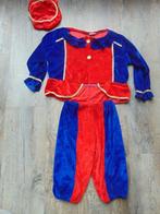 Pietenpak blauw / rood 3-delig setje maat 116 / 122 Piet, Kinderen en Baby's, Gebruikt, Ophalen of Verzenden, Setje, Jongen