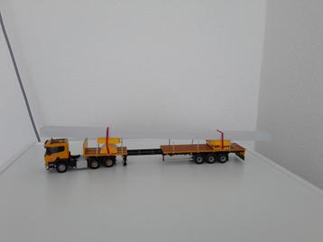 Scania R 490 van Berg Transport met trailer bokken lading . beschikbaar voor biedingen