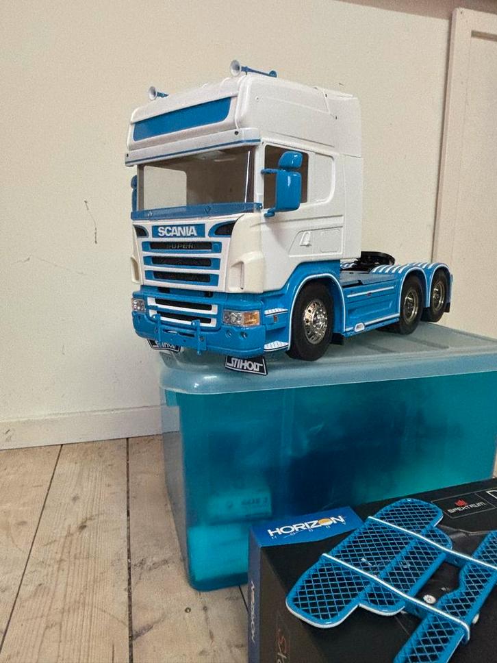 Tamiya 56323 Scania R620 6x4 highline 1/14 Custom bild WTE, Hobby en Vrije tijd, Modelbouw | Radiografisch | Auto's, Zo goed als nieuw