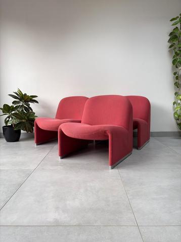 Vintage Artifort Alky Fauteuils Giancarlo Piretti beschikbaar voor biedingen
