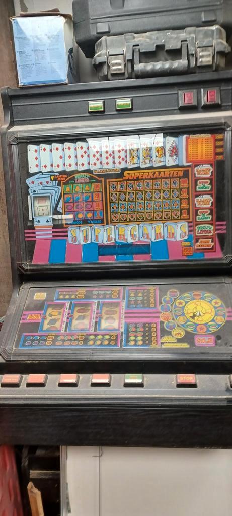 Superkaarten Gokkast - Vintage Speelautomaat, Verzamelen, Automaten | Gokkasten en Fruitautomaten, Gebruikt, Ophalen of Verzenden