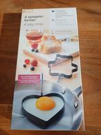Spiegelei vormen 4, nieuw, Huis en Inrichting, Keuken | Keukenbenodigdheden, Ophalen of Verzenden, Nieuw