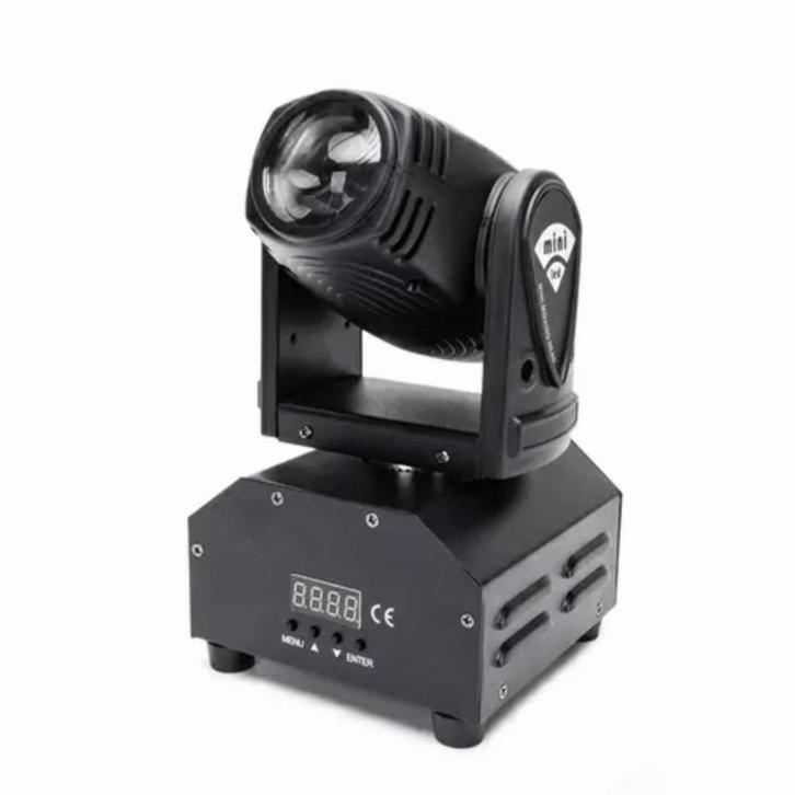 DJLicht Movinghead Light Mini 10W Spot RGBW, Muziek en Instrumenten, Licht en Laser, Nieuw, Licht, Geluidgestuurd, Kleur, Stroboscoopeffect