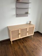 Dressoir met Riet Details tv kast ZGAN, Ophalen, 100 tot 150 cm, Nieuw, 25 tot 50 cm