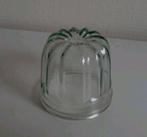 Vintage persglas puddingvorm. Transparant /groen, Ophalen of Verzenden, Overige stijlen, Kop(pen) en/of Schotel(s), Glas